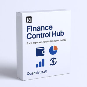 Finance Control Hub – A Simple Way to Budget & Track Your Money (in Notion)